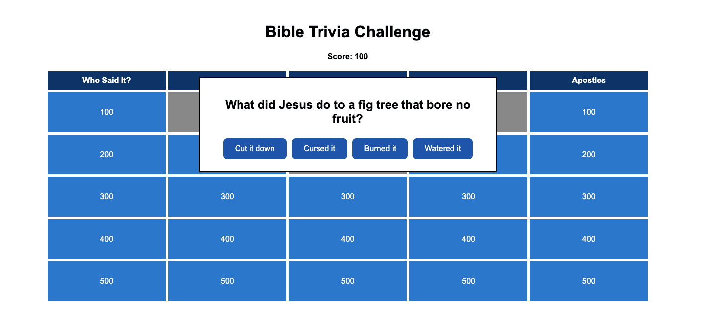 Bible Trivia