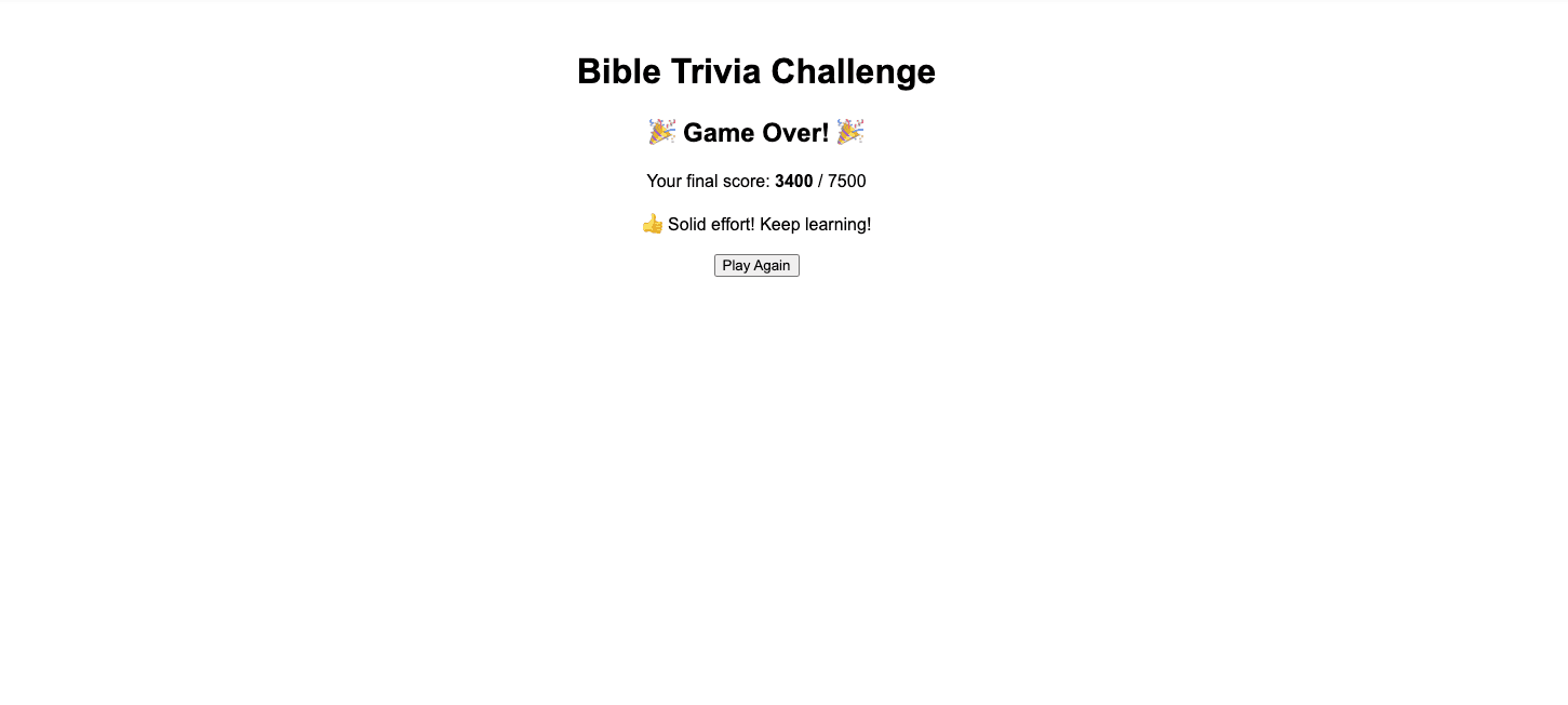 Bible Trivia screenshot 2
