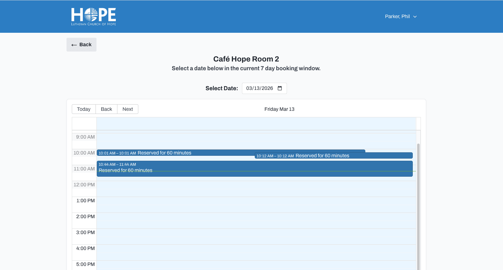 Custom Room Booking App screenshot 2