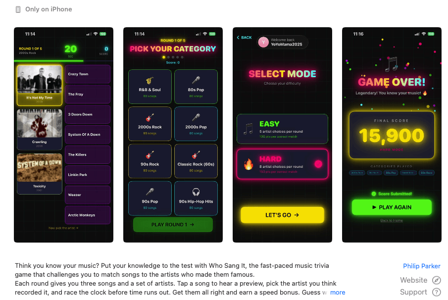 Who Sang It? screenshot 2